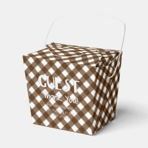 Chex 14-BROWN-GASTGESCHENK BOX, Stil ausziehen Geschenkschachtel
