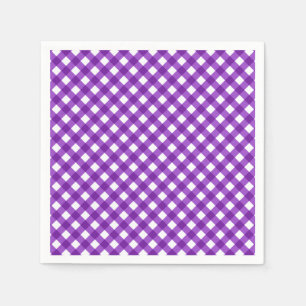 CHEX 18-DUNKLE LILA-PAPIERNAPKINE SERVIETTE