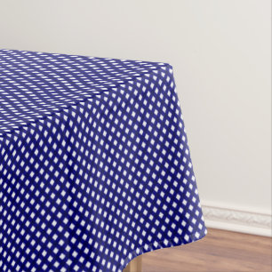 CHEX 4-DARK BLAU-BAUMWOLLE TABLECLOTH 52 x 70 in Tischdecke