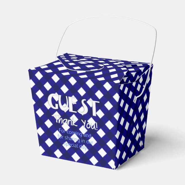 Chex 4-DARK BLUE-GASTGESCHENK BOX, Stil ausziehen Geschenkschachtel (Vorderseite)