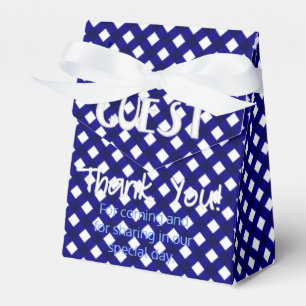 Chex 4-Dark Blue-GASTGESCHENK BOX, Zelt-Stil Geschenkschachtel