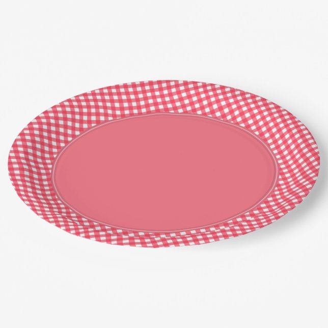 CHEX 7-WATERMELON-ROT-PAPIERE-TELLER-3 PAPPTELLER (Schrägansicht)