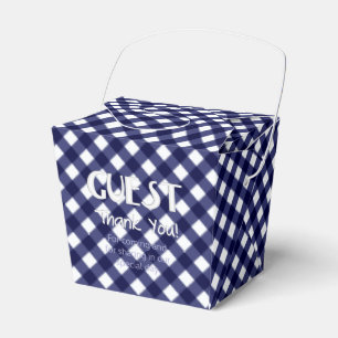 Chex 9-BLAU-GASTGESCHENK-Kiste, ausziehen Geschenkschachtel