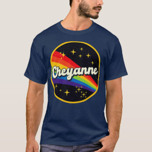 Cheyanne Rainbow in Space Vintag Style T-Shirt
