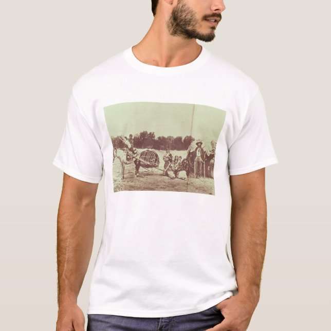 Cheyenne-amerikanischer Ureinwohner in Bewegung, T-Shirt (Vorderseite)
