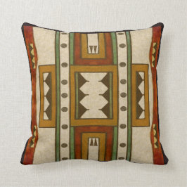 Cheyenne-Art 1860's parfleche Entwurf Kissen