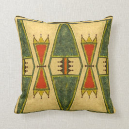 Cheyenne-Art 1860's parfleche Entwurf Kissen