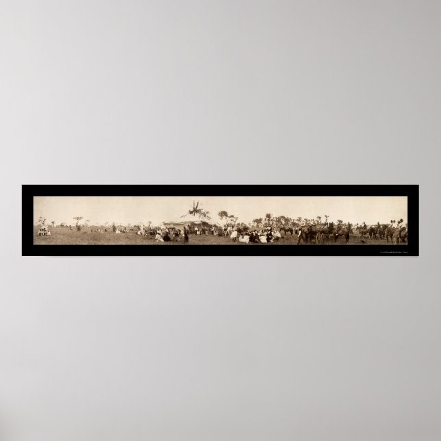 Cheyenne Indian Dancer Foto 1909 Poster (Vorne)