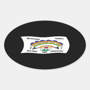 Cheyenne River Sioux Flag Aufkleber