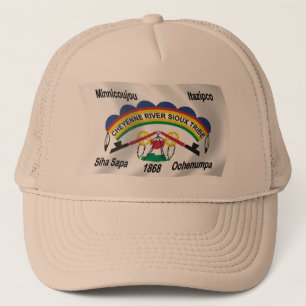 Cheyenne River Sioux Flag Hat Truckerkappe