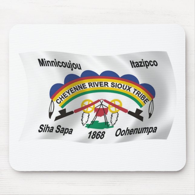 Cheyenne River Sioux Flag Mousepad (Vorne)