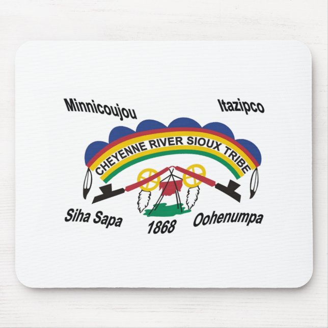 Cheyenne River Sioux Flag Mousepad (Vorne)