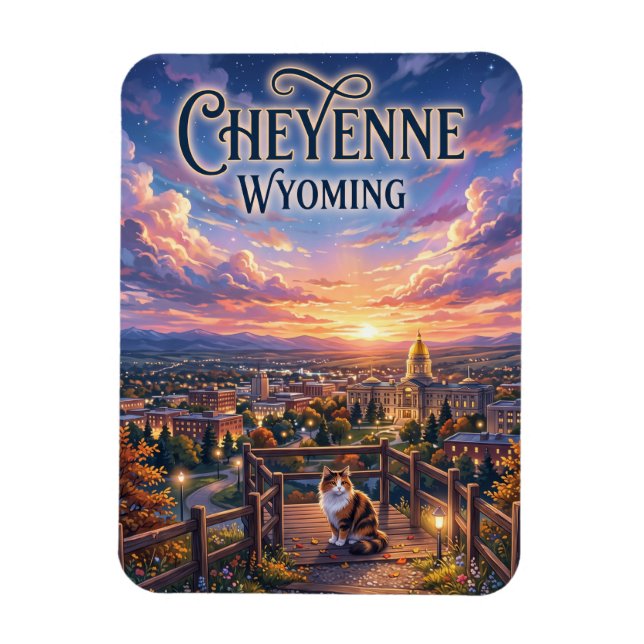 Cheyenne USA Magnet (Vertikal)