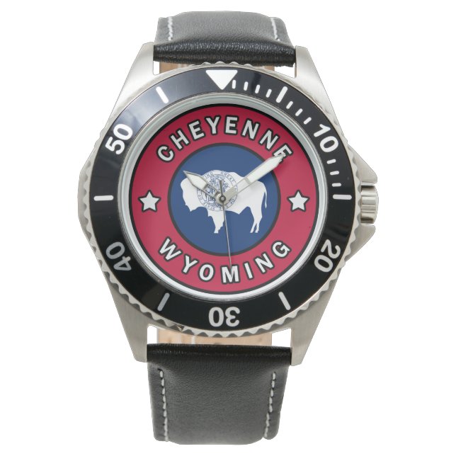 Cheyenne Wyoming Armbanduhr (Vorderseite)