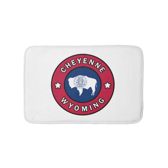 Cheyenne Wyoming Badematte (Vorderseite)