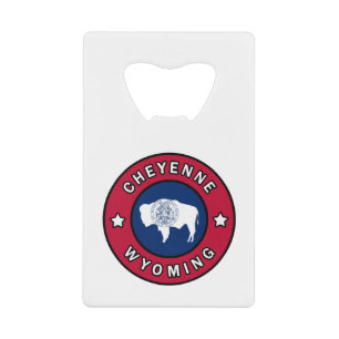 Cheyenne Wyoming Geldbeutel Flaschenöffner