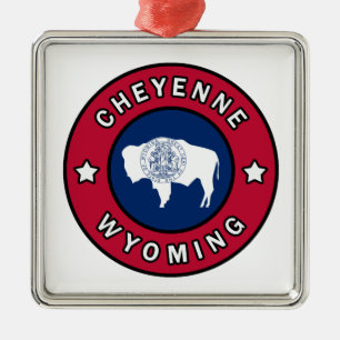 Cheyenne Wyoming Ornament Aus Metall