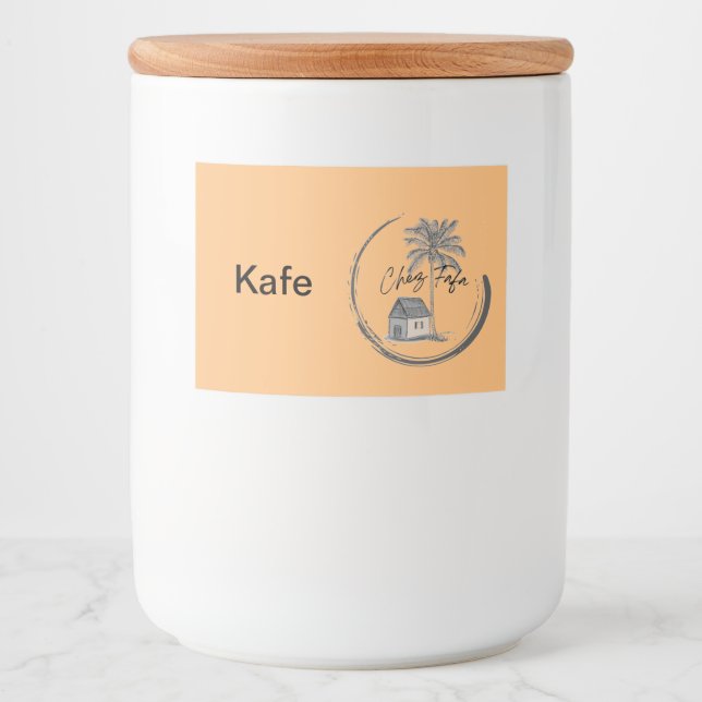 Chez Fafa Coffee Canister Lebensmitteletikett (Vorderseite)