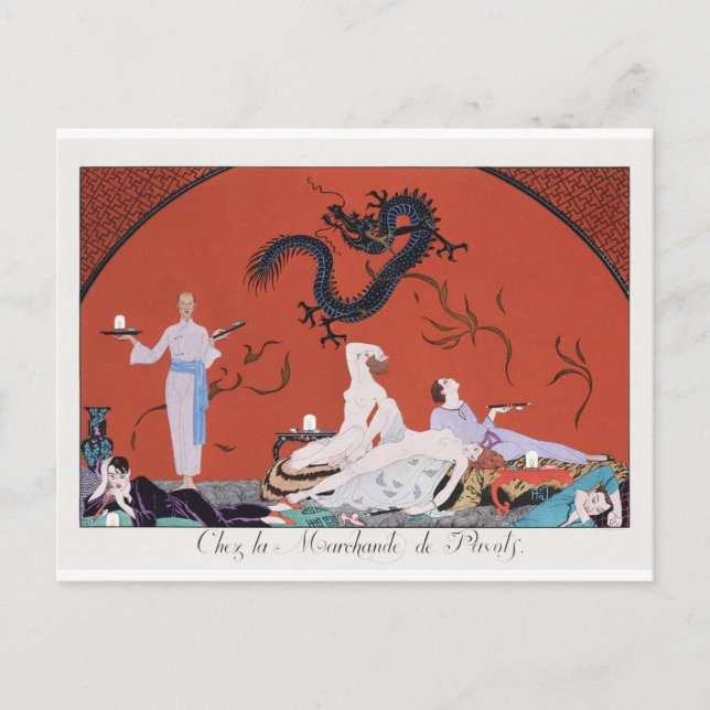 Chez la Marchande de Pavots (1920) Postkarte (Vorderseite)