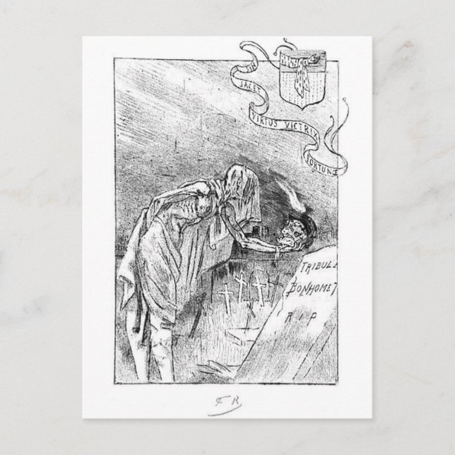 Chez les Passes Vintage Postkarte (Vorderseite)