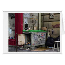 CHEZ RAYMOND Card - Digitaler Realismus Kunst