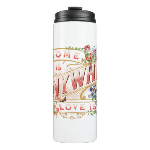 Chez Soi Est N'importe Où Citation Inspiration Thermosbecher