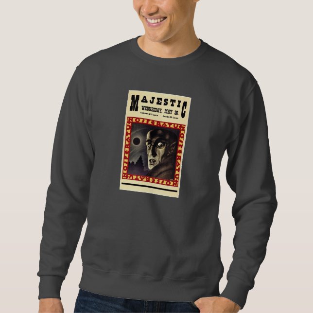 CHFU graues Nosferatu Sweatshirt (Vorderseite)