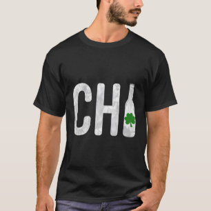 Chi Chicago Beer Flasche Irish St Patricks Day T-Shirt
