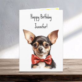 Chi Chihuahua Welppy Dog Geburtsname Karte