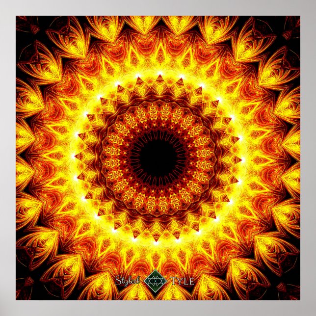Chi-Mandala Poster (Vorne)