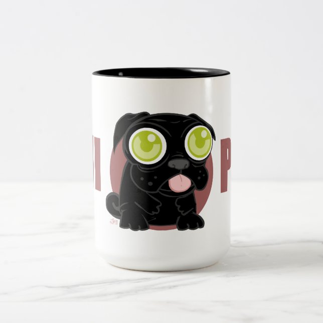 Chi-Mops-Tasse Zweifarbige Tasse (Mittel)