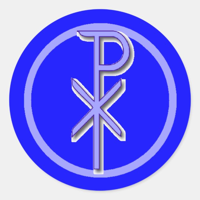 CHI-RHO Christ Sticker (Vorderseite)