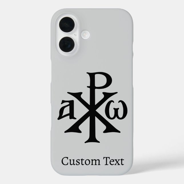 Chi Rho Christogram iPhone 16 Hülle (Rückseite)