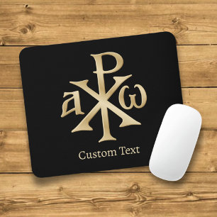 Chi Rho Christogram Mousepad