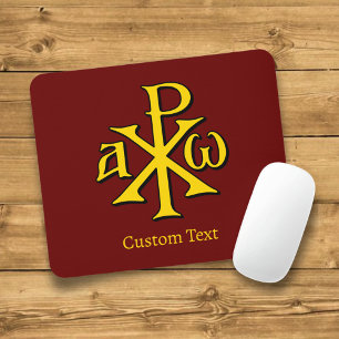 Chi Rho Christogram Mousepad
