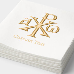 Chi Rho Christogram Servietten Mit Folie