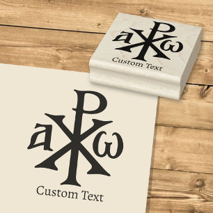 Chi-Rho-Christogramm Gummistempel