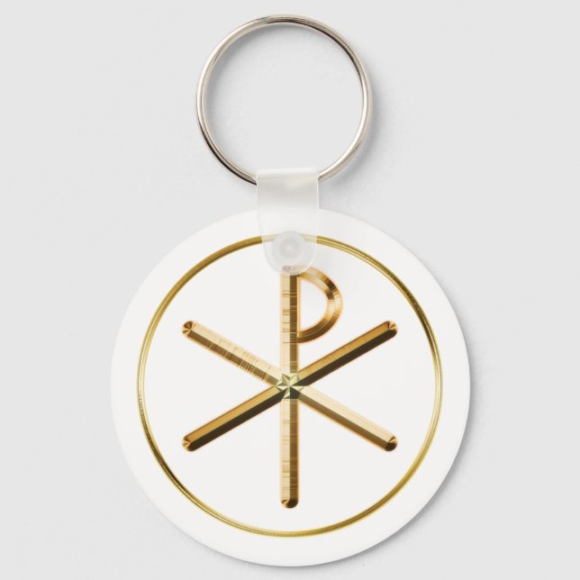 Chi-Rho-Glühen Schlüsselanhänger (Vorderseite)