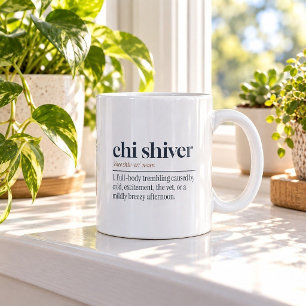 Chi Shiver zittert bei einer milden Brise Kaffeeta Kaffeetasse