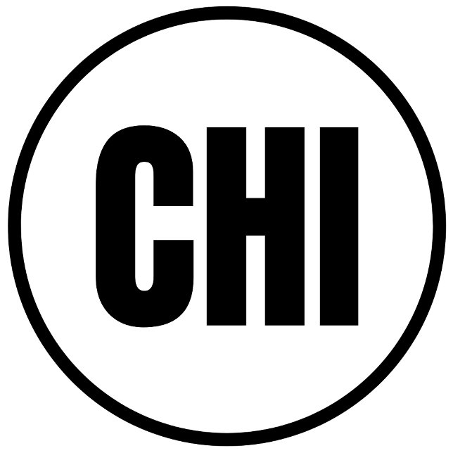 CHI - Sticker rond classique de Chicago (Créateur téléchargé)