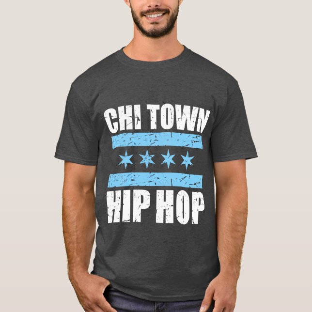 Chi-Town Hiphop Head  T-Shirt (Vorderseite)