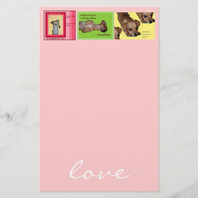 Chi-Würstchen Briefpapier (Vorderseite)