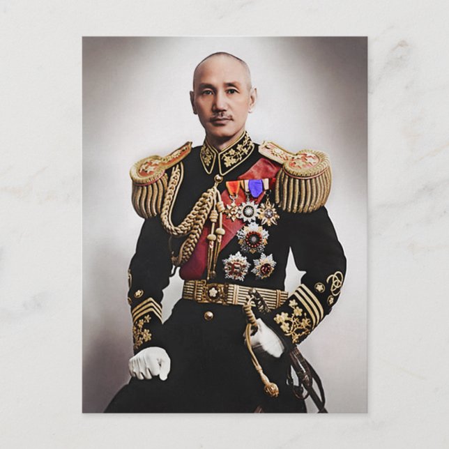 Chiang Kai-shek Postkarte (Vorderseite)