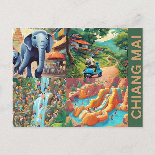 Chiang Mai Postcard Postkarte (Vorderseite)