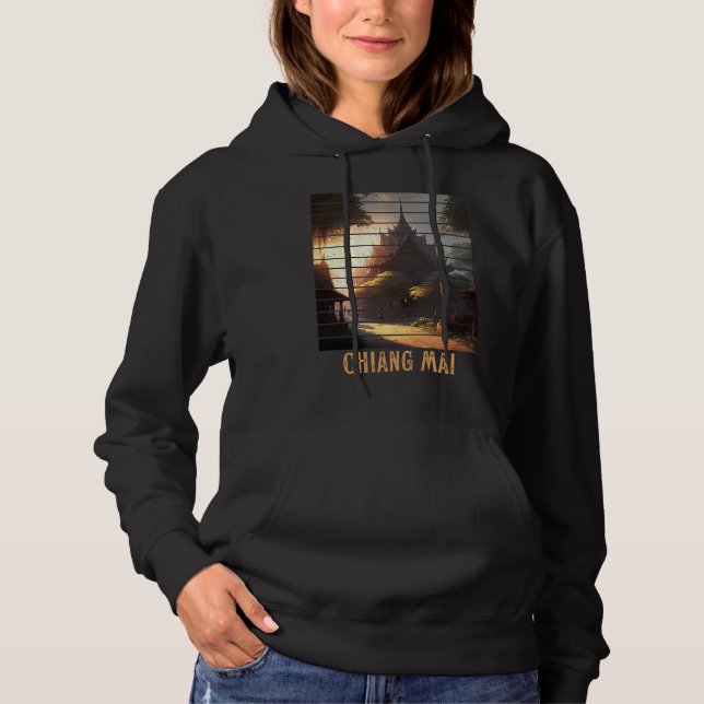 Chiang Mai Thailand, Backpacking and Digital Nomad Hoodie (Vorderseite)