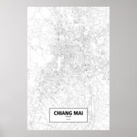 Chiang Mai, Thailand (schwarz auf weiß)