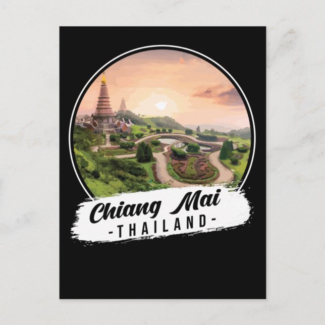 Chiang Mai Thailand Souvenir Postkarte (Vorderseite)
