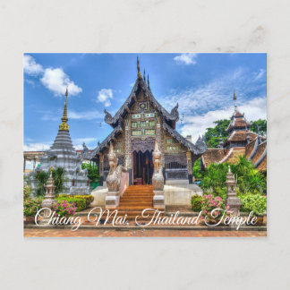Chiang Mai Thailand Temple Foto Postcard Postkarte