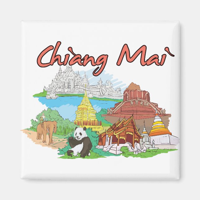 Chiang Mai, thailändische Weltstadt Magnet (Vorne)