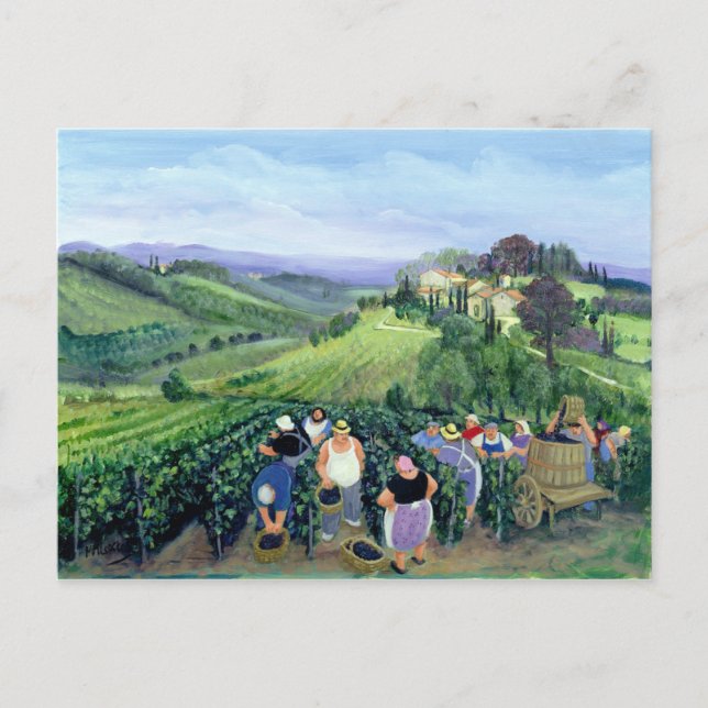Chianti Landschaft Postkarte (Vorderseite)